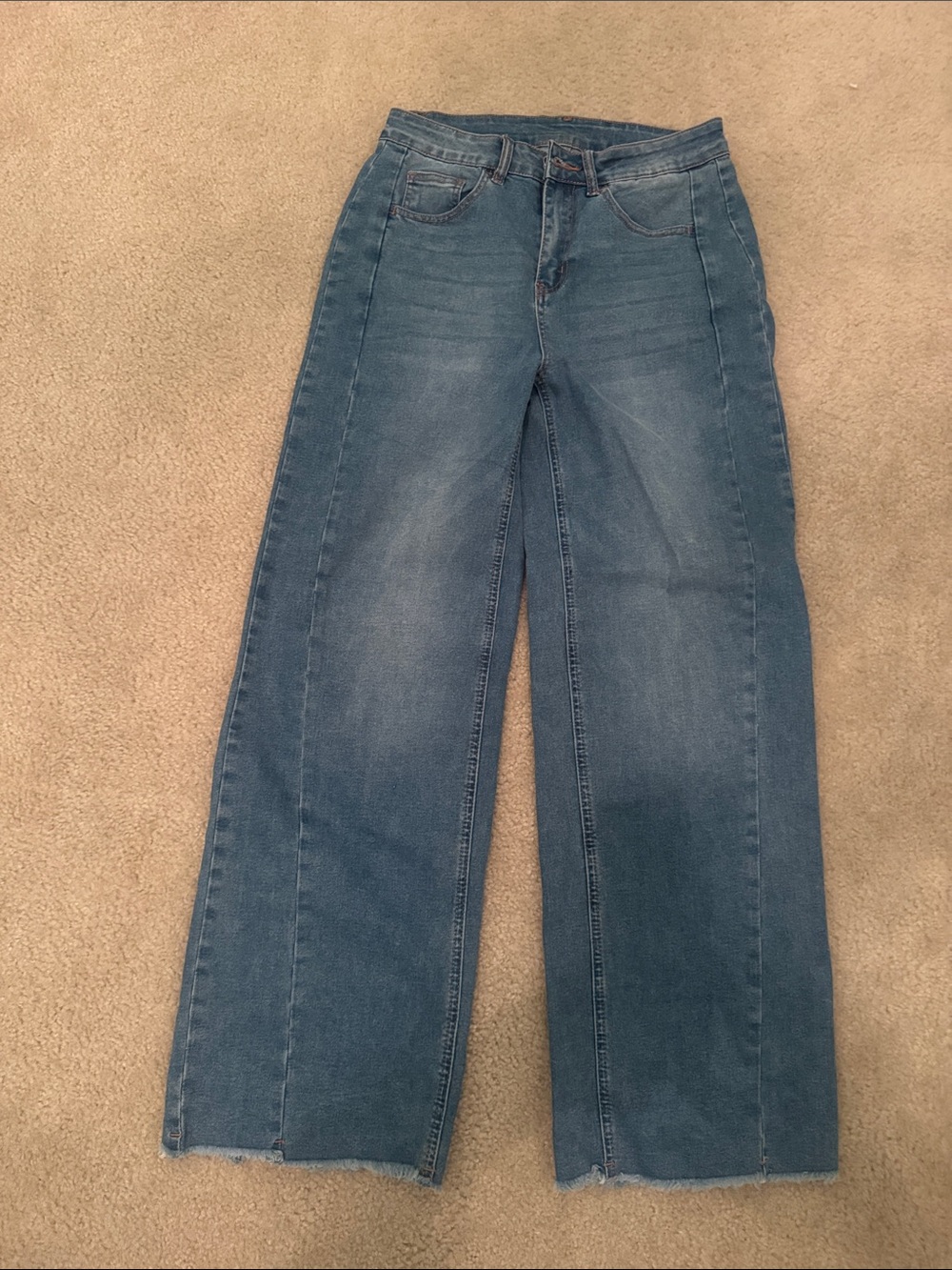 Wide Leg High-Rise Women’s Jeans - Blue